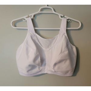 Glamorise Womens No-Bounce Camisole Sports Bra White 46G
